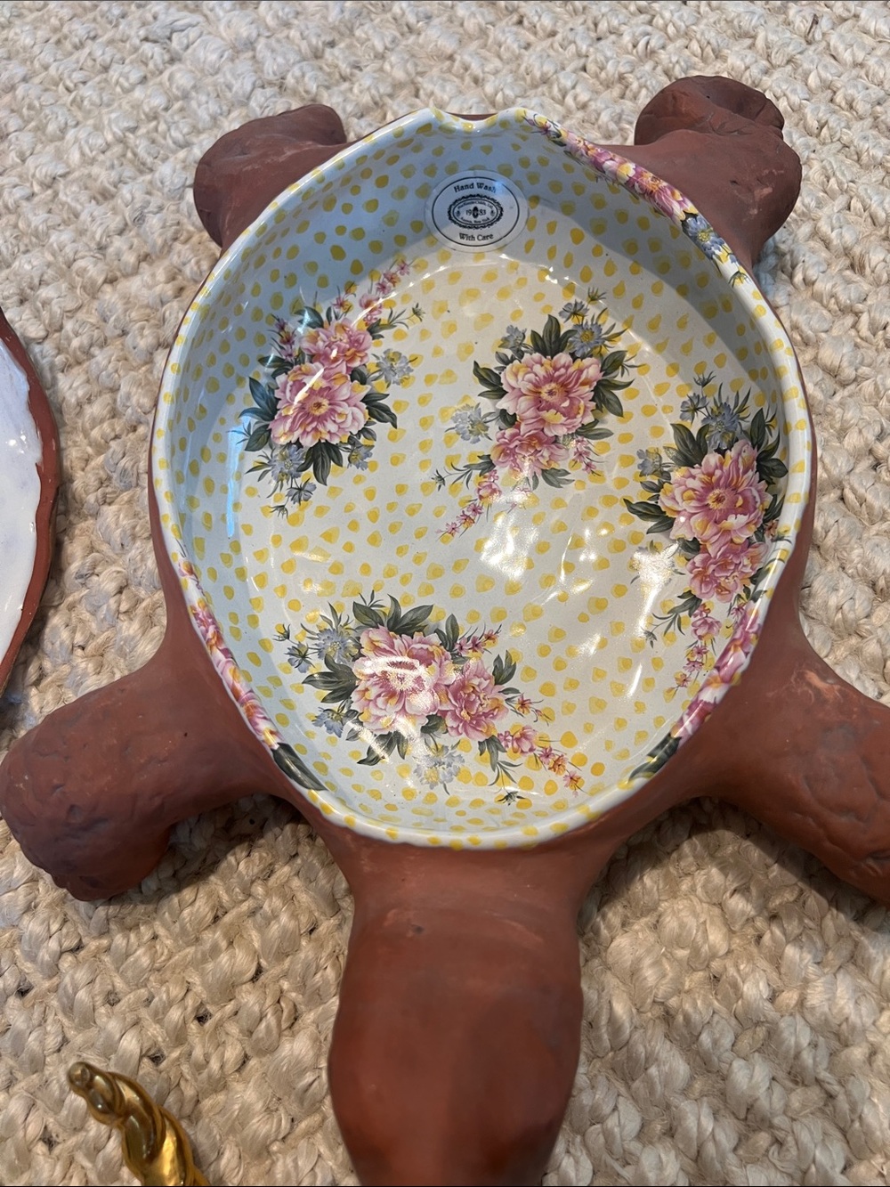 Mackenzie Childs turtle tureen with ladle - Picture 6 of 9